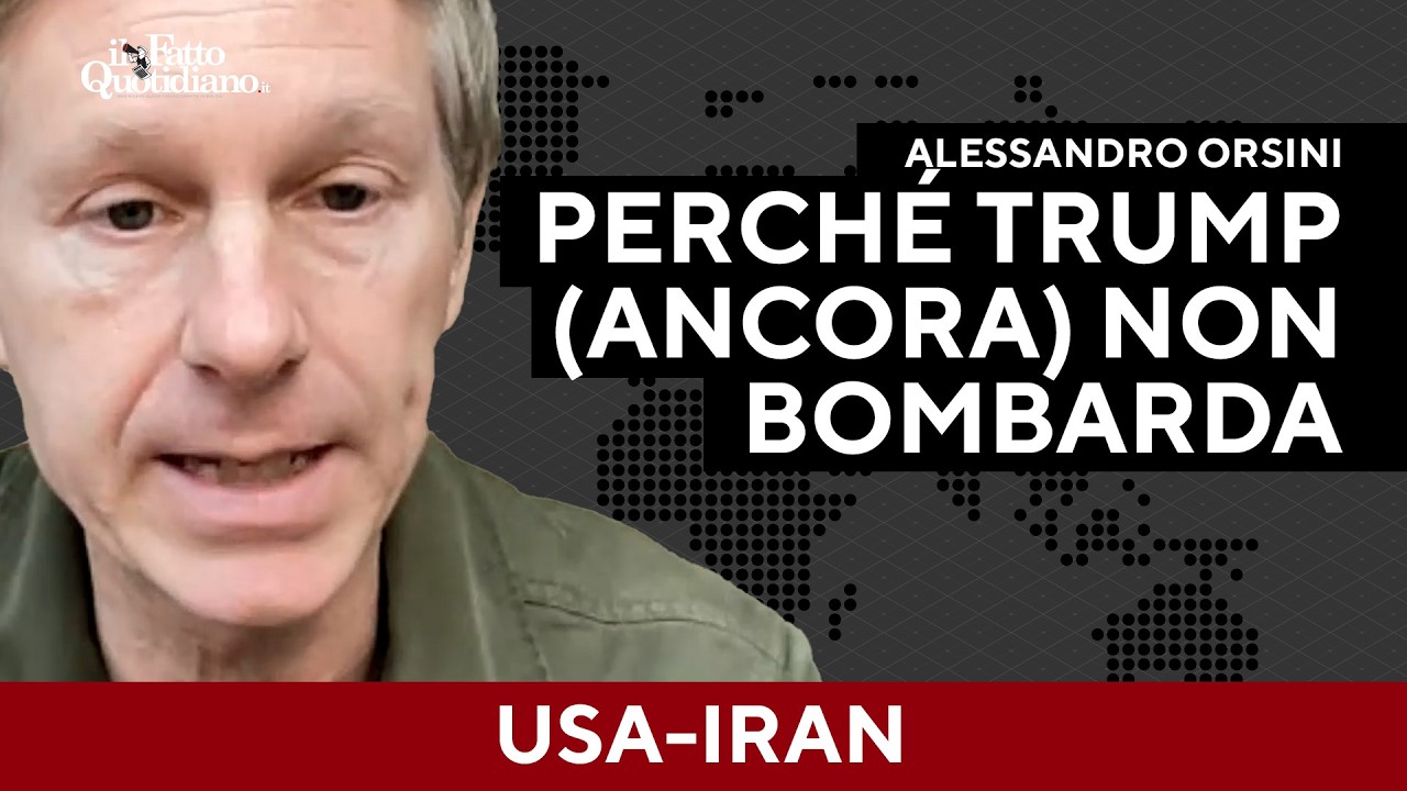 Orsini: "Ecco perché gli Usa ancora non bombardano l'Iran"