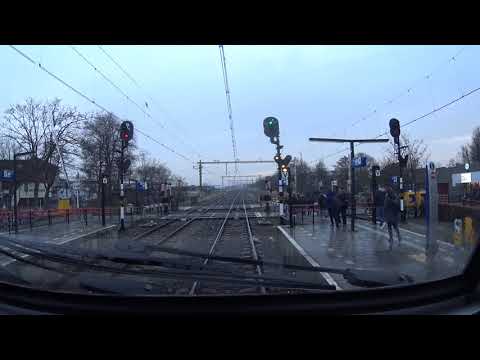 A train driver's view: Alkmaar - Den Helder, VIRM, 21-Feb-2019.