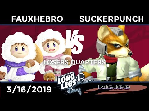 Long Legs Melee: Losers Quarters - Fauxhebro (Ice Climbers) vs SoVa|SuckerPunch (Fox)
