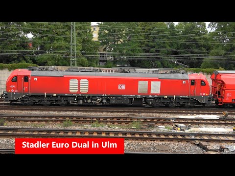 Ulm: Endlich!!! 💪Stadler Euro Dual BR159 DB mit Güterzug in Ulm erwischt