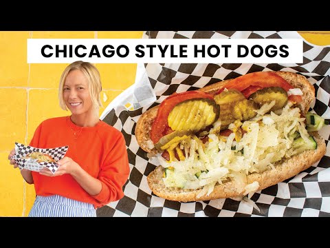🌭 How to Make Authentic Chicago Style Hot Dogs | Easy Organic Chicago Dogs with Sauerkraut