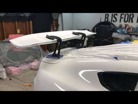 V8 Vantage Pt 10 - Installing a HUGE Wing