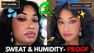 Sweat & Humidity Proof Makeup Tutorial That Lasts 12+ Hours in 103° Heat (Brown Skin 🤎)