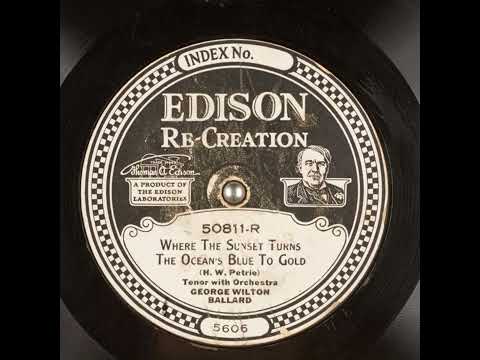 Where the Sunset Turns the Ocean's Blue to Gold - George Wilton Ballard