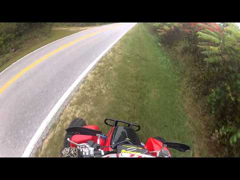 Trx450r first ride after hot cam 2 install part 1