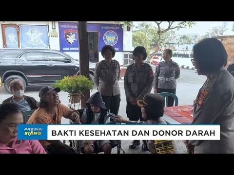 POLWAN POLRES GIANYAR GELAR BAKTI KESEHATAN DAN DONOR DARAH
