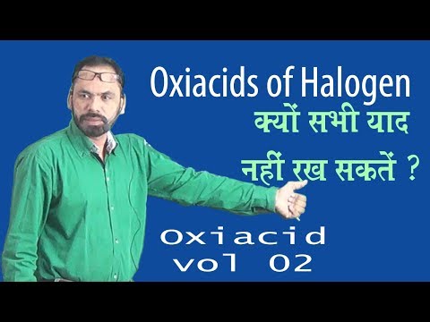 Oxiacids Part 02  Oxiacids of halogen Video