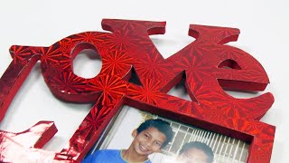 Photo Frame Valentine's Day - Ecobrisa DIY