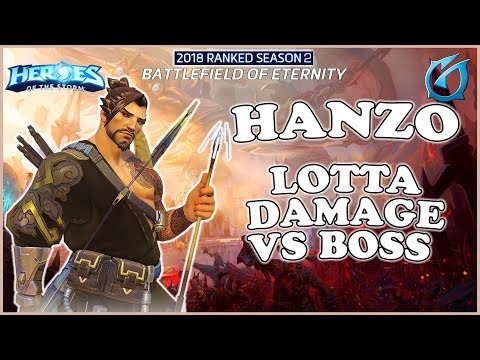 Grubby | Heroes of the Storm - Hanzo - Lotta Damage vs Boss! - HL 2018 S2 - Battlefield of Eternity