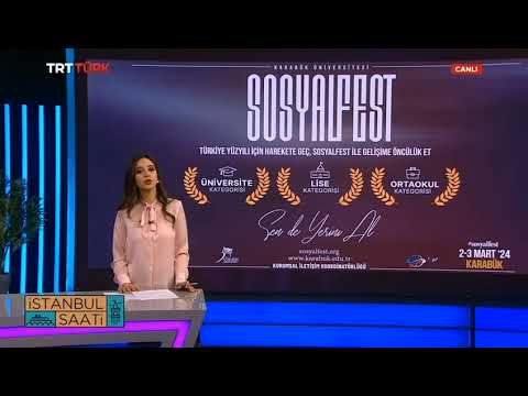 TRT Türk’te İstanbul Saati Hafta Sonu programında yayımlanan Sosyalfest konulu haber