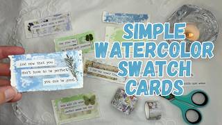 Turn Watercolor Swatches into Mixed Media Tags | Easy Card, Tag & Bookmark Ideas - ⭐️Free Download