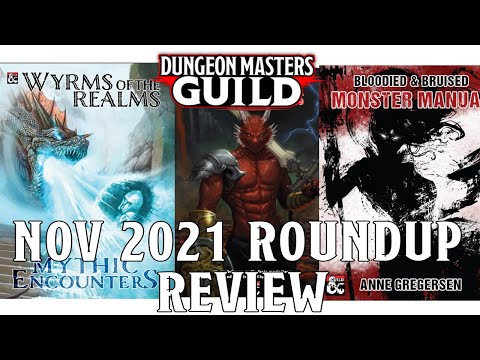 DM's Guild Roundup Review November 2021 | Nerd Immersion