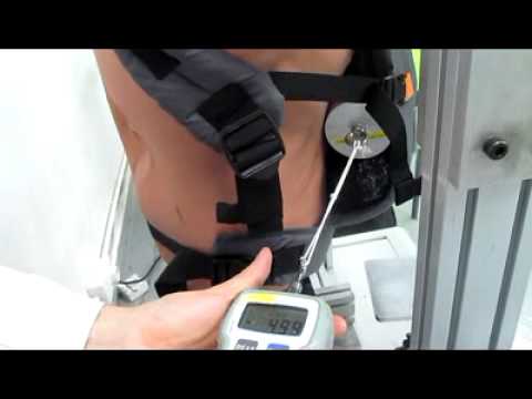 ASTM F2236 Unbounded leg opening (10 seconds of test - full test is 1 min)