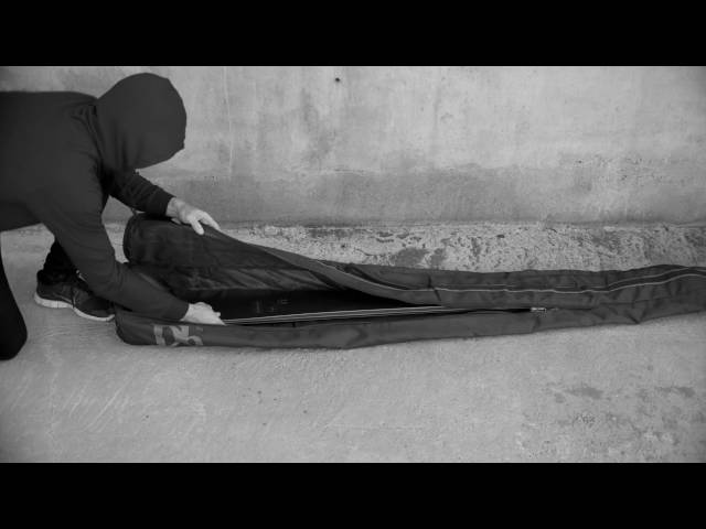 Video teaser for Slim Jim ski bag by Douchebags -  How to use