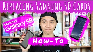 How To Install or Remove a Samsung Galaxy S8 SD Card, SIM Card or SIM Card Tray