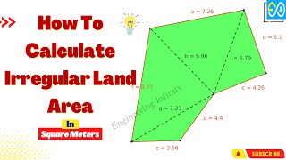 How To Calculate Irregular Land Area Irregular | Plot Area In Square Meters