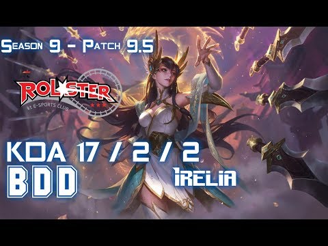 KT BDD IRELIA vs FIZZ Mid - Patch 9.5 KR Ranked
