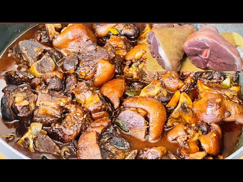 The famous recipe that drives the world crazy pork knuckle/ pork hock , No Oven melts in your mouth