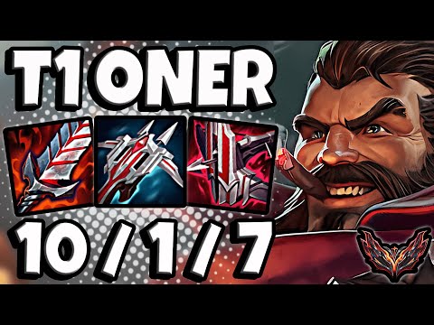 T1 Oner Graves vs Kindred [ Jungle ] Korea Grandmaster Patch 13.8 ✅