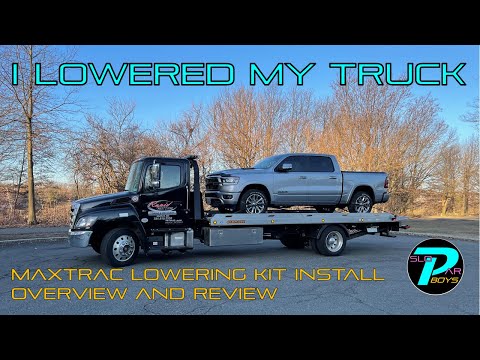 I LOWERED MY 2019 RAM 1500 OFFROAD PACKAGE! - Maxtrac Lowering Kit Overview and Review - SPB VLOG 3