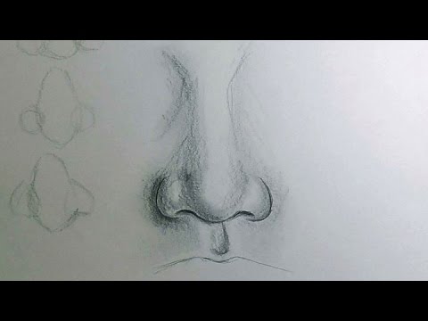 How to draw a nose