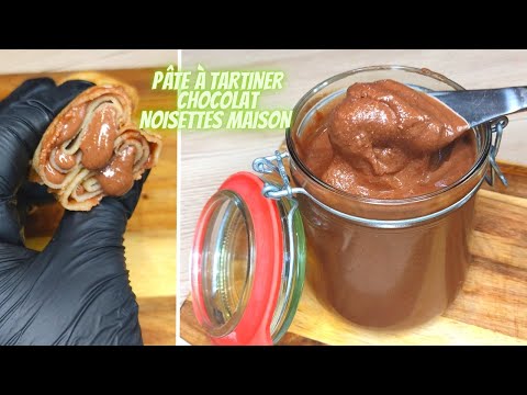 Homemade chocolate-hazelnut spread