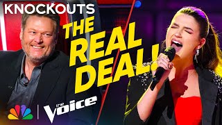 Grace West&#39;s Iconic Performance of Dolly Parton&#39;s &quot;Here You Come Again&quot; | The Voice Knockouts | NBC