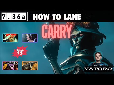 YATORO Muerta 'Carry' Safe Lane Laning Gameplay | Unstoppable Force |
