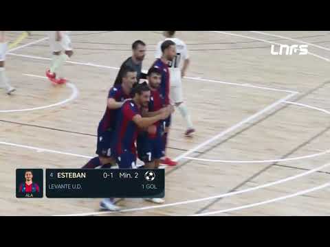 Gol Esteban (0-1) Industrias Santa Coloma - Levante UD FS. J2, 1Div. LNFS