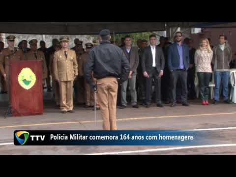164 anos da PM marcado por homenagens no 11° Batalhão de C.Mourão
