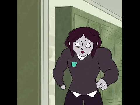 Girl gets muscular (Human Kind Of) #shorts #musclegrowth #musclegirl #growth