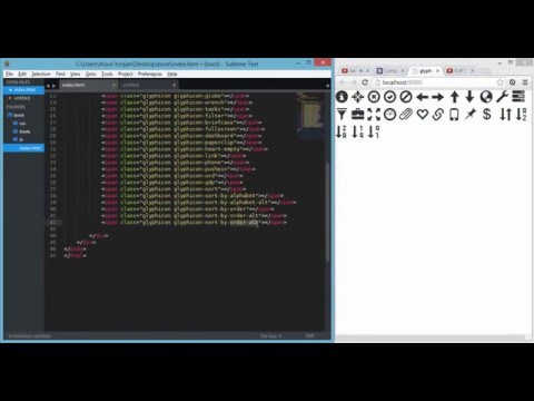 bootstrap 3   glyphicons   81 to 121 720p