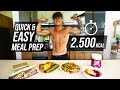 Full day Healthy MEAL PREP 2500 calories!