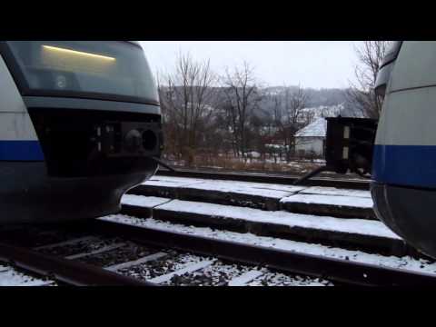 Cuplare Siemens Desiro DMU BR642 Coupling - Bratca (10 01 2013)