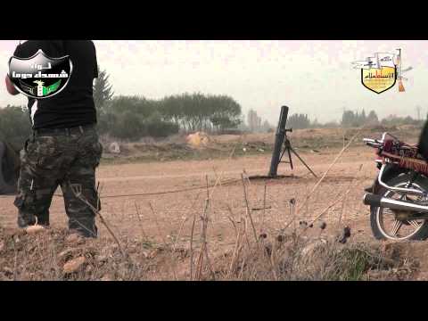 استهداف مواقع قوات النظام في بلدة العتيبة في ريف دمشق بقذائف الهاون من قبل لواء شهداء دوما ولواء الإسلام