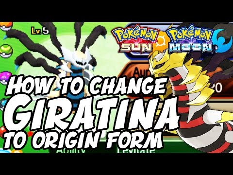 How to Change Giratina to ORIGIN FORM in Pokemon Sun and Moon - How to Get Giratina Origin Form