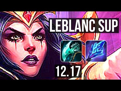 LEBLANC & Ezreal vs AMUMU & Samira (SUP) | 6/1/10, 67% winrate | KR Master | 12.17