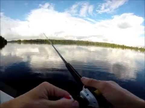 Hauen kalastusta joella