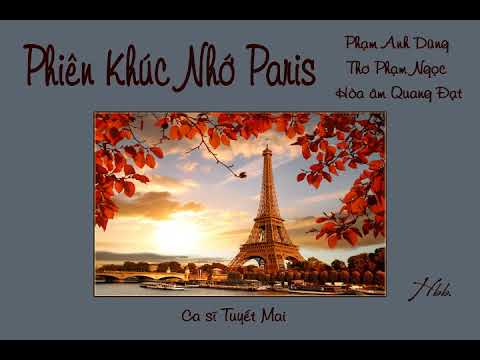 Phiên khúc nhớ Paris Sheet - Tuyết Mai