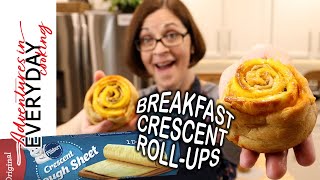 Delicious hearty Breakfast Crescent Roll-Ups!
