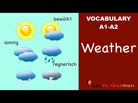 Learn German Vocabulary - Weather in German (Wetter)