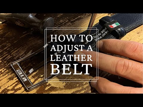 How to Adjust Your Leather Belt | FP Pelletterie
