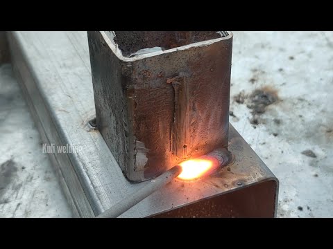 nicht viele wissen, wie man dünne Vierkantrohr-Kehlverbindungen schweißt