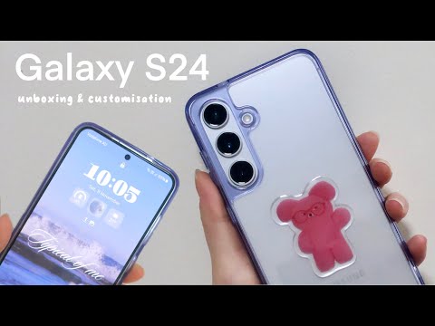 Samsung Galaxy S24 Unboxing & Customisation 𓂃 ࣪˖ ִֶָ𐀔