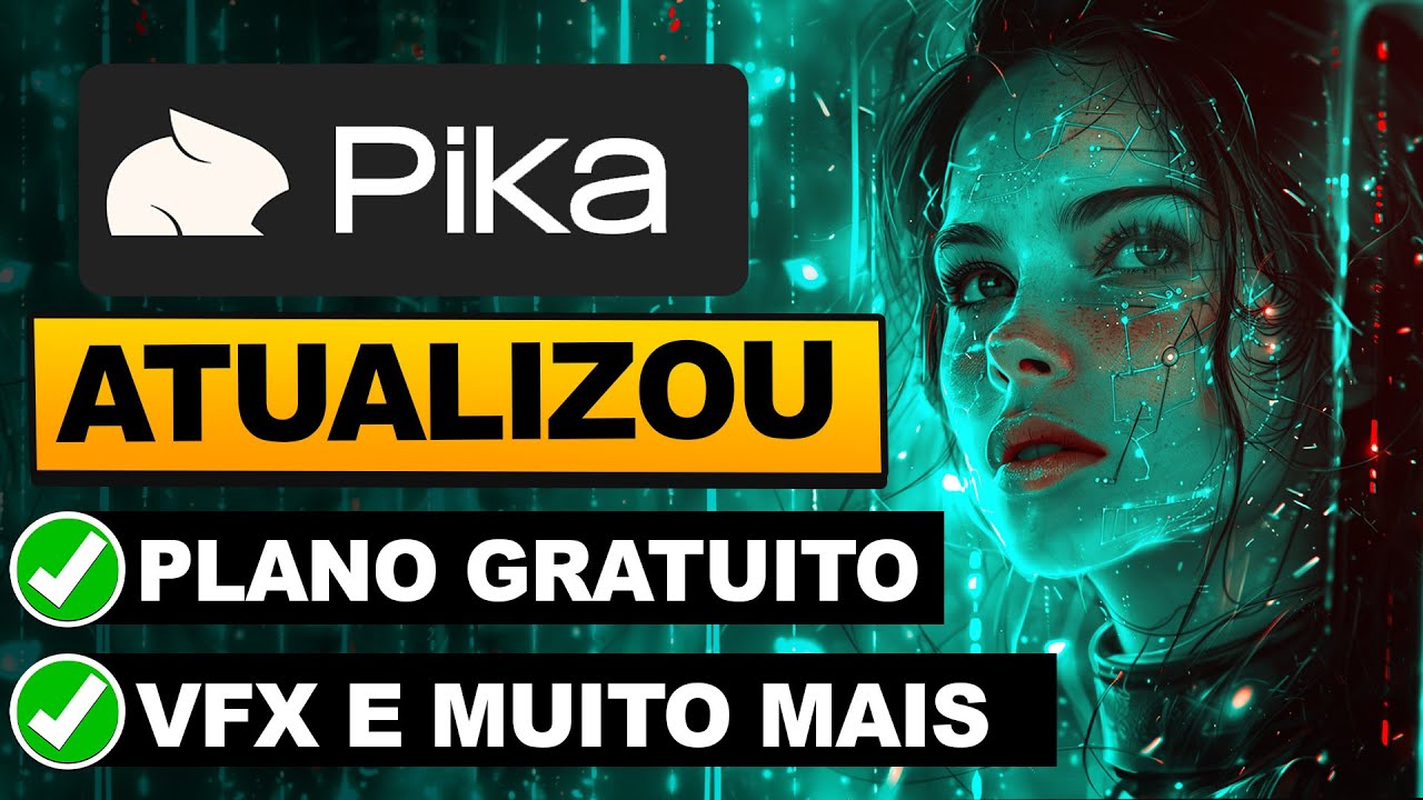 INTELIGÊNCIA ARTIFICIAL pra VÍDEO com EFEITOS DE CINEMA VFX Update Pika Art 1.5