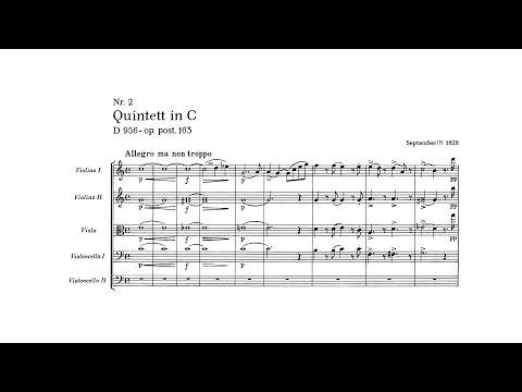 Schubert: String Quintet in C major, D 956, Op. 163 (with Score)