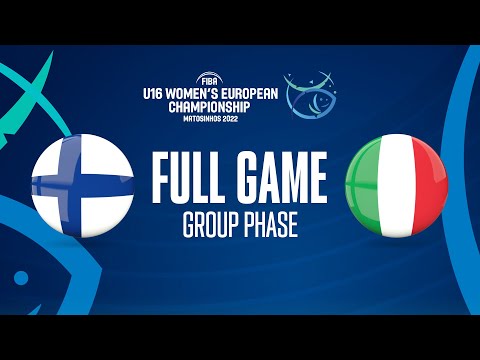 Finland v Italy | Full Basketball Game | FIBA U16 Women's European Championship 2022