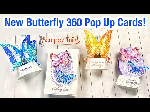 New and Innovative Pop up Card Design with Butterflies