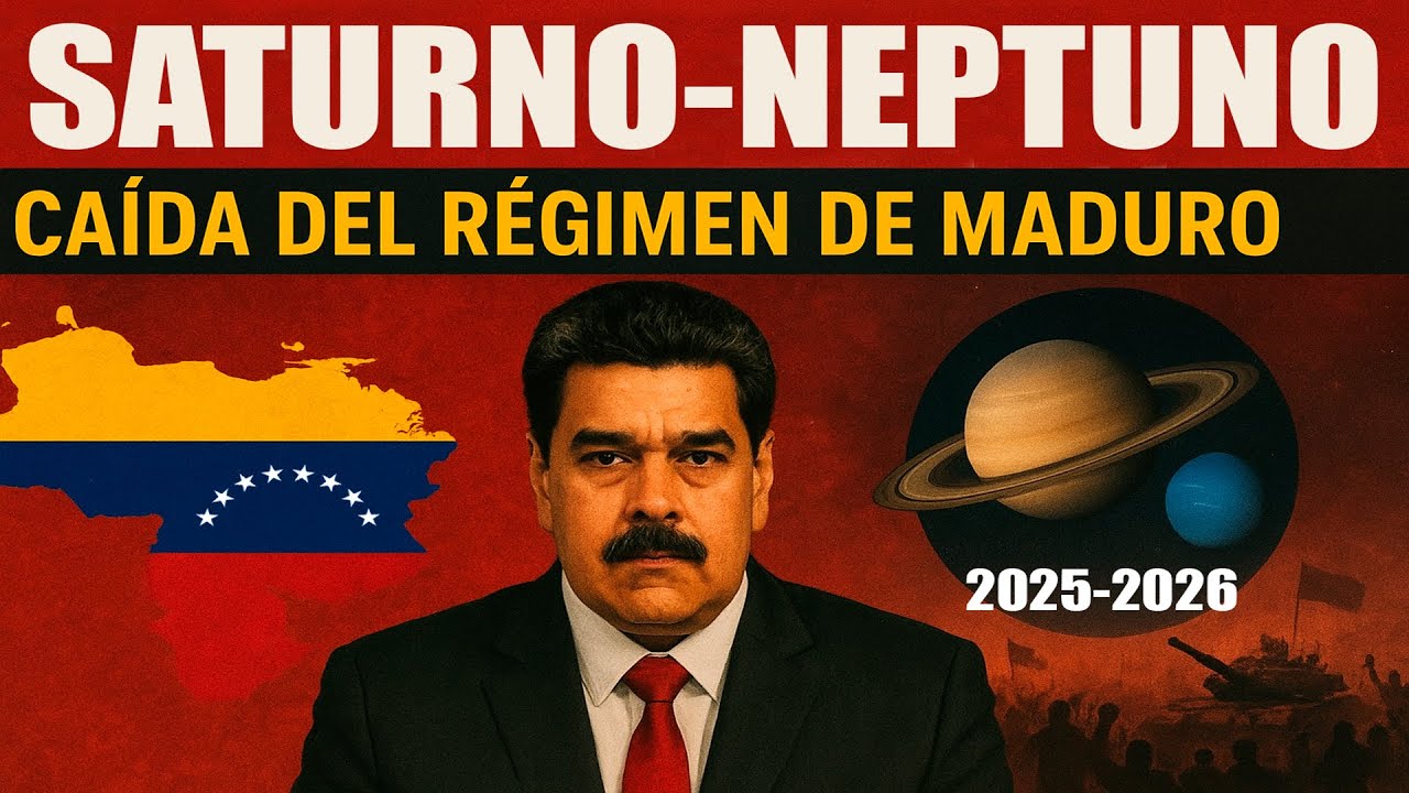 SE AVECINA LA CAÍDA DEL RÉGIMEN DE VENEZUELA POR LA CONJUNCIÓN SATURNO-NEPTUNO 2025-2026