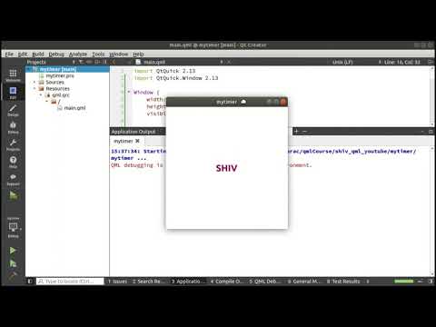 Qt Creator Tutorial Timer